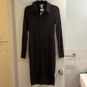 H&M Knit brown dress, size small , tags attached